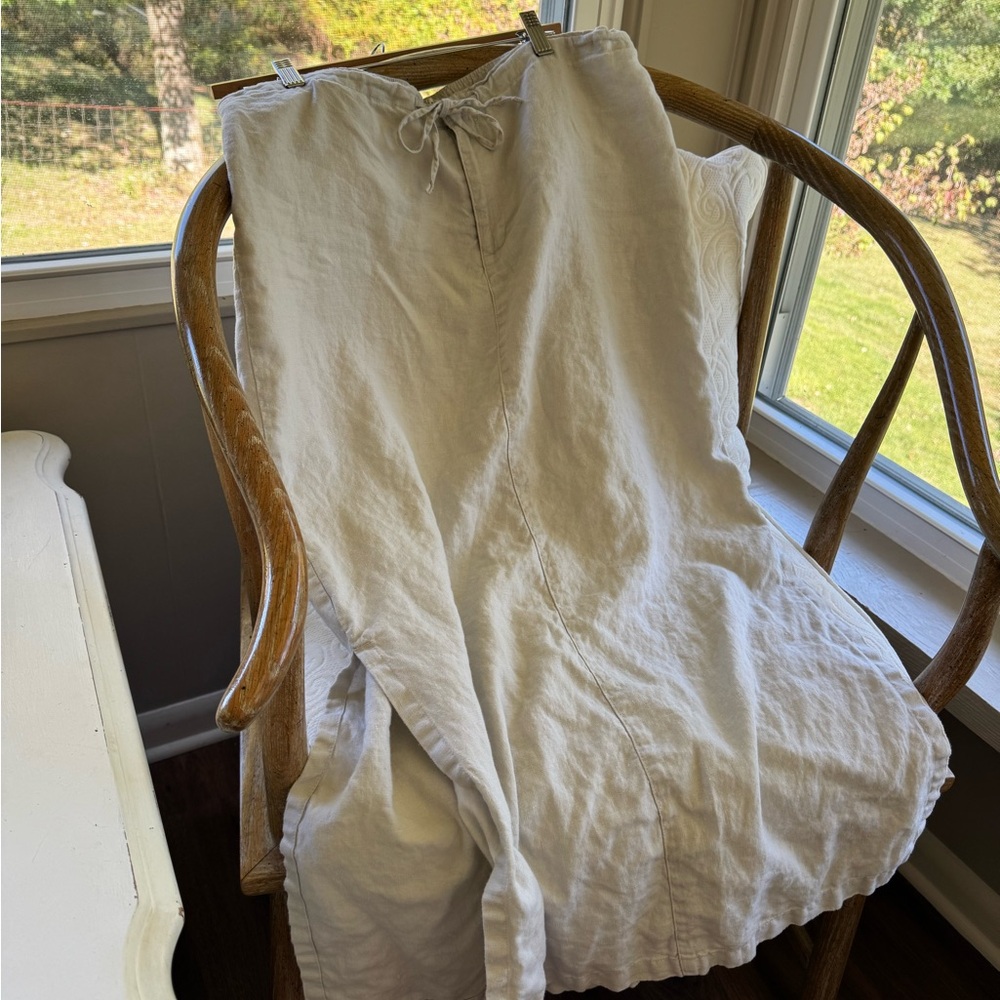 100% Linen Maxi Skirt